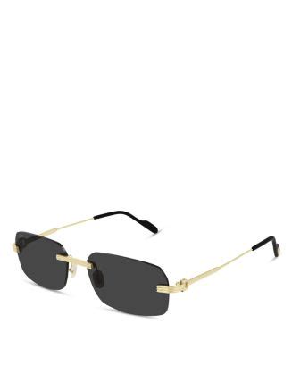 cartier sunglasses rimless|cartier rectangular rimless sunglasses.